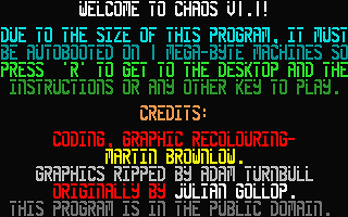 Chaos atari screenshot